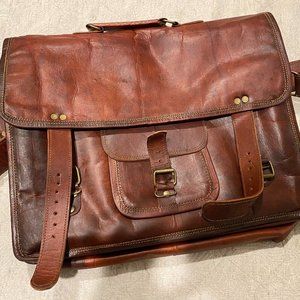 Mens Genuine Leather Briefcase